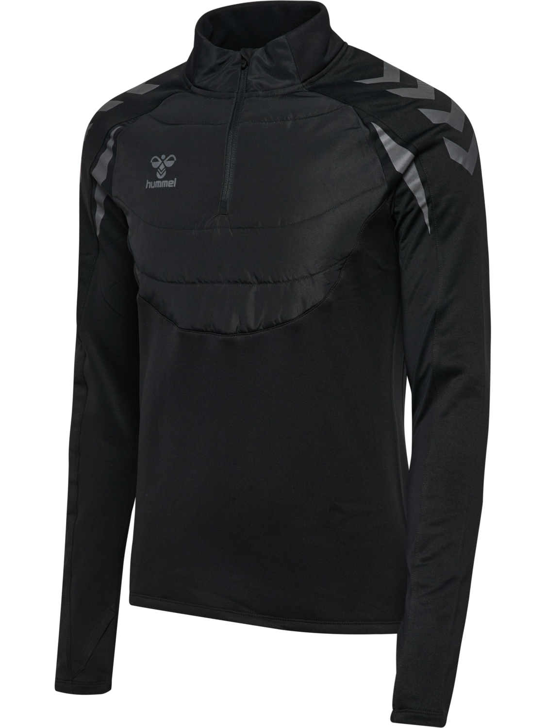 hmlBTC WINTER TRAINING HALF ZIP KID, BLACK, packshot