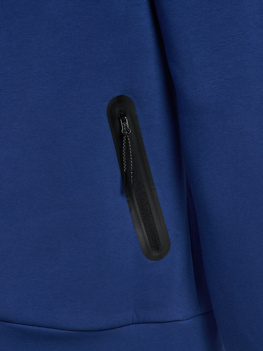 hmlTECH FLEECE REGULAR ZIP HOODIE, ESTATE BLUE, packshot