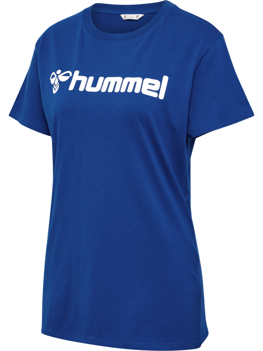 hmlGO 2.0 LOGO T-SHIRT S/S WOMAN, TRUE BLUE hmlGO 2.0 LOGO T-SHIRT S/S WOMAN, TRUE BLUE, packshot