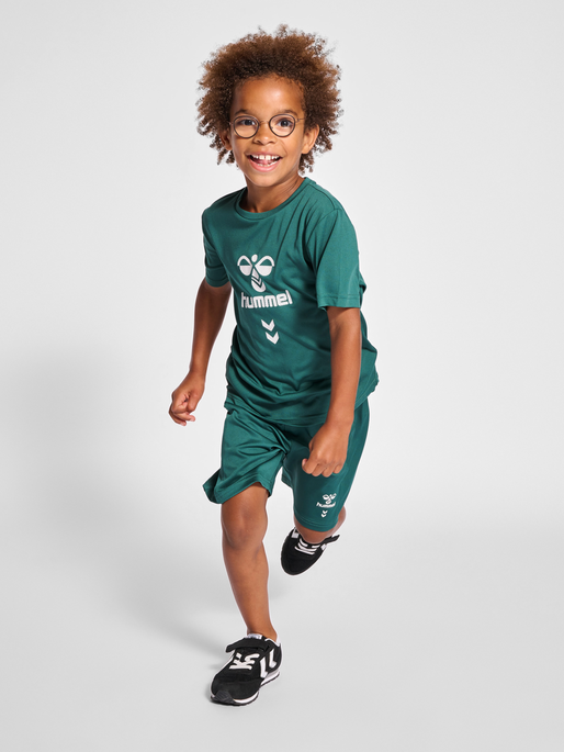 hummel SUPER FOOTBALL SHORTS SET MALLARD GREEN hummel