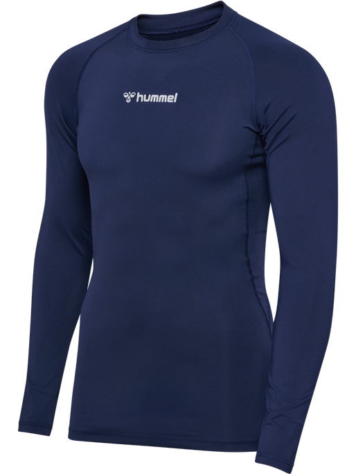 hmlBL PERFORMANCE TEE L/S, MARINE, packshot