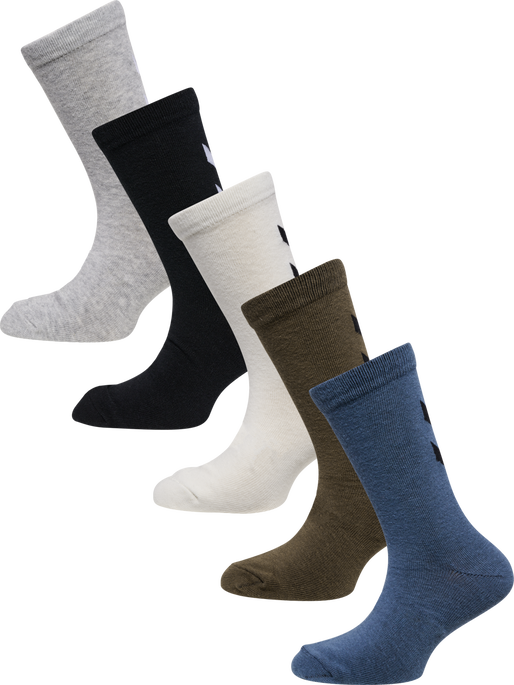 hmlMAKE MY DAY SOCK 5-PACK, BERING SEA, packshot