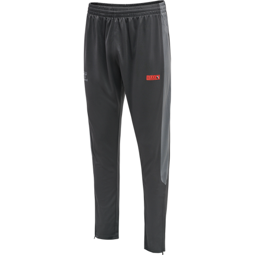 hmlPRO GRID POLY PANTS, FORGED IRON/QUIET SHADE, packshot