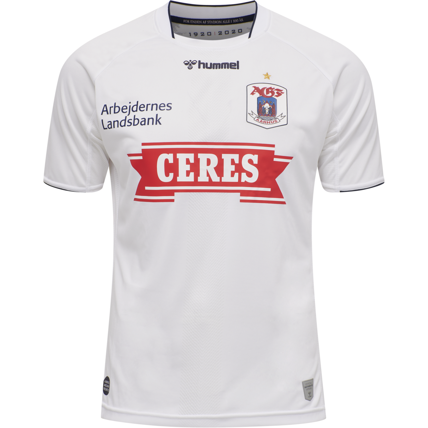 Hummel Agf 20 21 Home Jersey S S White W Sponsor Hummel Net
