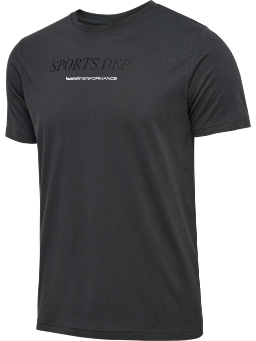 hmlPULSE GRAPHIC T-SHIRT S/S, ASPHALT hmlPULSE GRAPHIC T-SHIRT S/S, ASPHALT, packshot