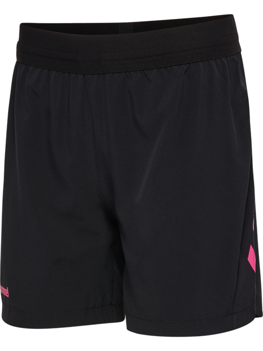 hmlBLAZE PRO TRAINING SHORTS KIDS, BLACK/PINK, packshot