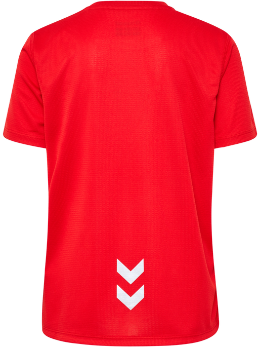 hmlRUN JERSEY S/S KIDS, TANGO RED, packshot