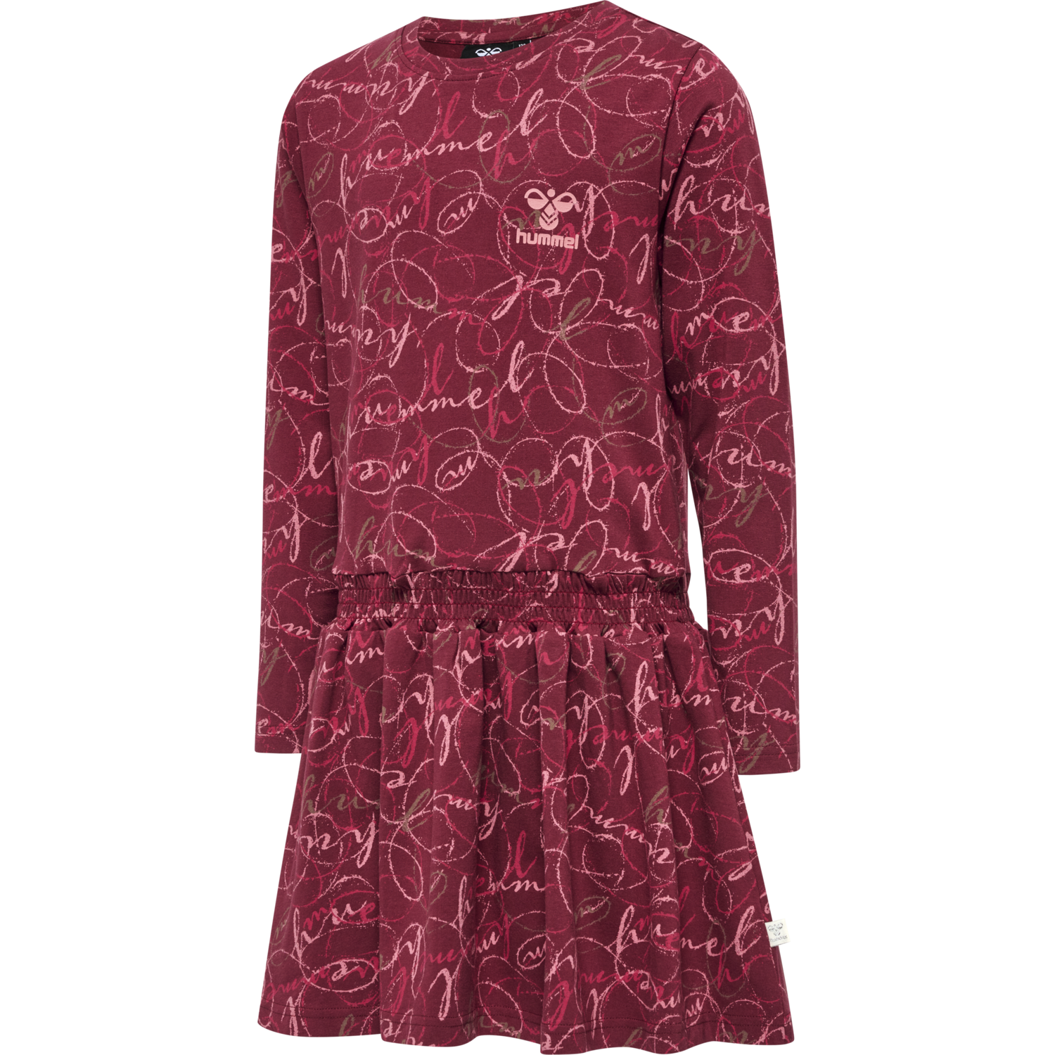 hmlMERRY DRESS L/S, CORDOVAN, packshot