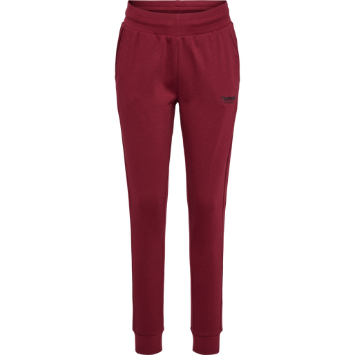 hmlBOOSTER TAPERED WOMAN PANTS, CABERNET, packshot