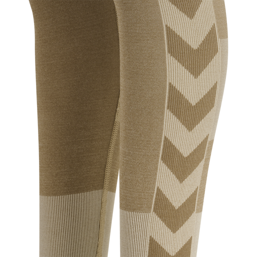 hmlSPIN SEAMLESS TIGHTS, SIMPLY TAUPE hmlSPIN SEAMLESS TIGHTS, SIMPLY TAUPE, packshot