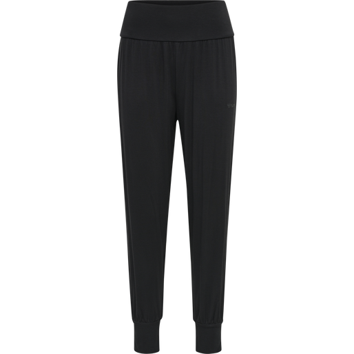 hmlMT FIONA LOOSE PANTS, BLACK, packshot