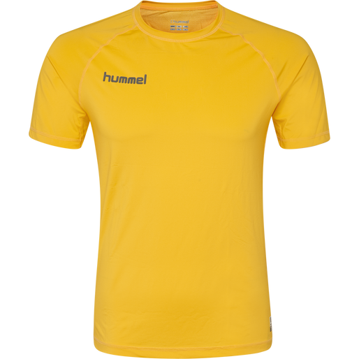 HML FIRST PERFORMANCE JERSEY S/S, SPORTS YELLOW HML FIRST PERFORMANCE JERSEY S/S, SPORTS YELLOW, packshot