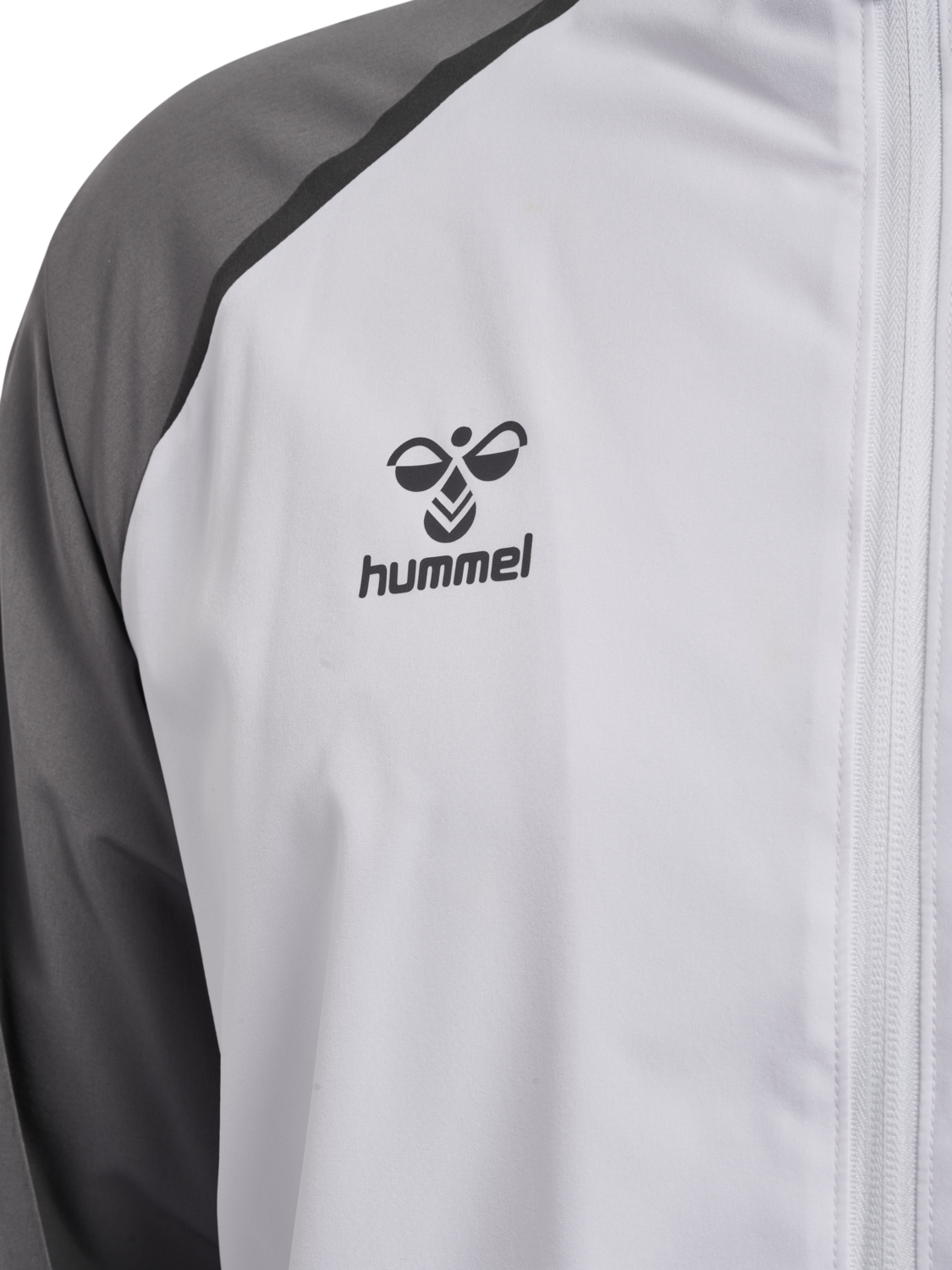 hmlLEAD 2.0 WOVEN JACKET, WHITE/STEEL GRAY, packshot