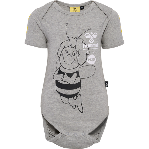 hmlMAYA BODY S/S, GREY MELANGE, packshot
