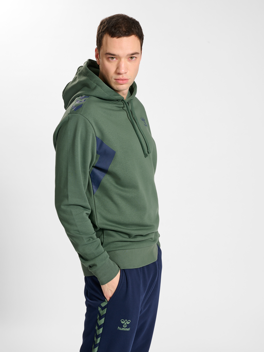 hummel STALTIC COTTON HOODIE DUCK GREEN hummel