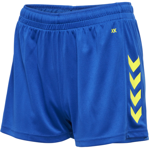 hmlCORE XK POLY SHORTS WOMAN, TRUE BLUE/BLAZING YELLOW, packshot
