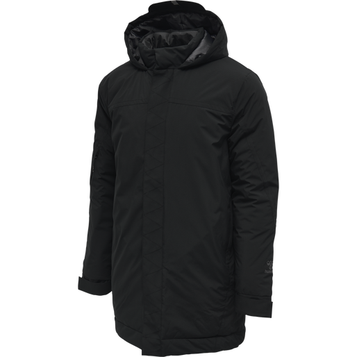 hmlNORTH PARKA JACKET, BLACK/ASPHALT hmlNORTH PARKA JACKET, BLACK/ASPHALT, packshot
