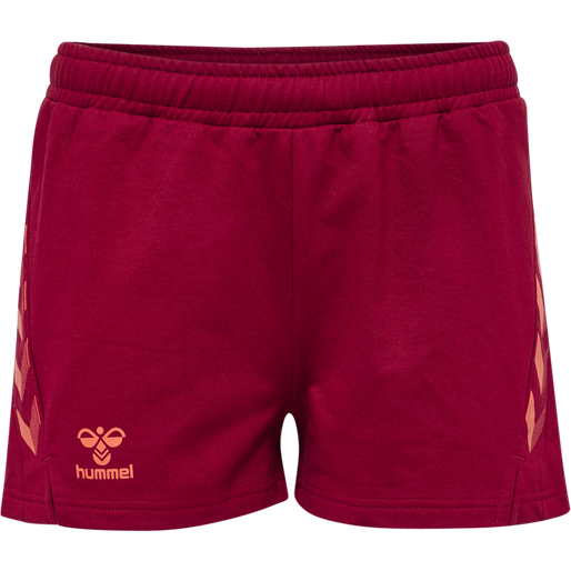 hmlOFFGRID COTTON SHORTS WO, RHUBARB/NASTURTIUM, packshot