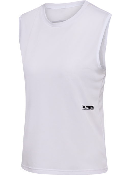 hmlPULSE WORKOUT W TANKTOP, WHITE, packshot