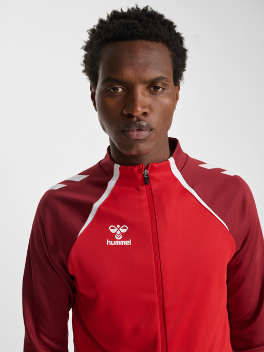 hmlLEAD 2.0 HALF ZIP, TRUE RED/MAROON, model