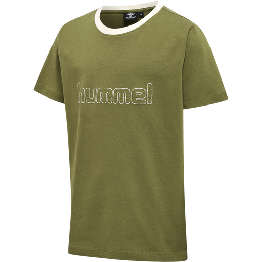 hmlCLOUD T-SHIRT S/S, OLIVE BRANCH, packshot