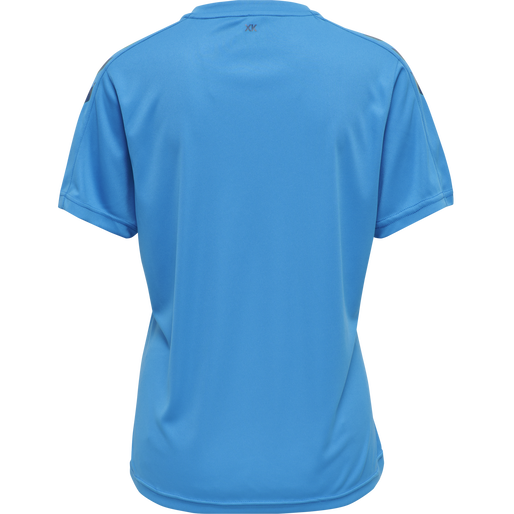 hmlCORE XK POLY JERSEY S/S WOMAN, BLUE DANUBE, packshot
