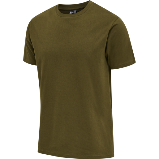 hmlRED BASIC T-SHIRT S/S, DARK OLIVE, packshot