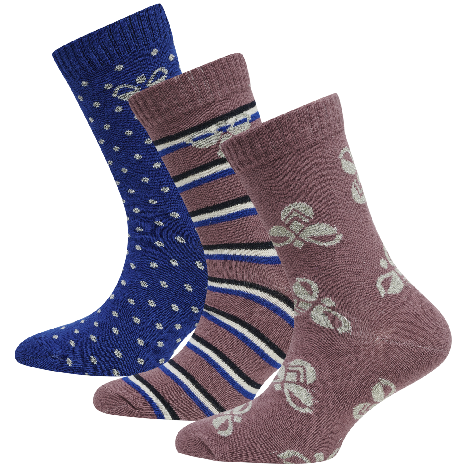 hmlALFIE SOCK 3-PACK, HEATHER ROSE, packshot