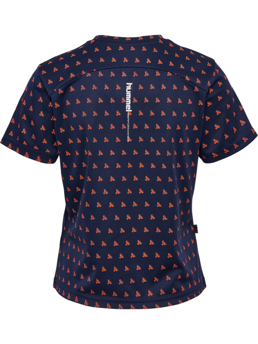 hmlFAST WORKOUT W T-SHIRT S/S, DRESS BLUES, packshot