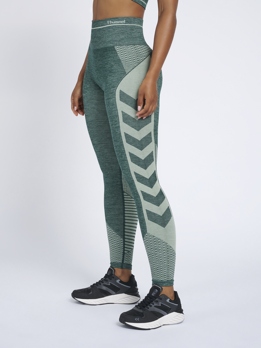 hummel VERA SEAMLESS HIGH WAIST TIGHTS - SPRUCE |