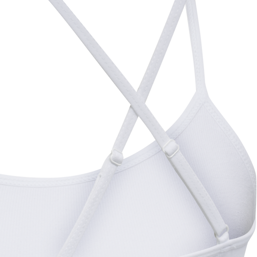 hmlJUNO SEAMLESS BRA, WHITE, packshot
