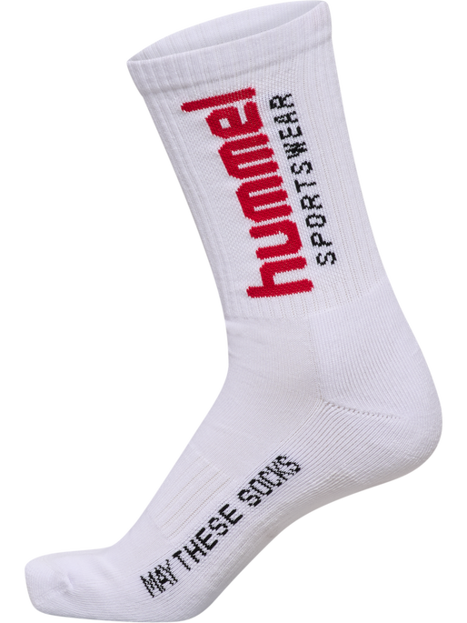 hml3-PACK SOCKS SPORTSWEAR BIG, WHITE/BARBADOSCHERRY/EDEN/SKYD, packshot