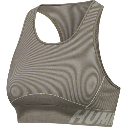 hmlTE CHRISTEL SEAMLESS SPORTS TOP, CHATEAU GRAY/DRIFTWOOD MELANGE hmlTE CHRISTEL SEAMLESS SPORTS TOP, CHATEAU GRAY/DRIFTWOOD MELANGE, packshot