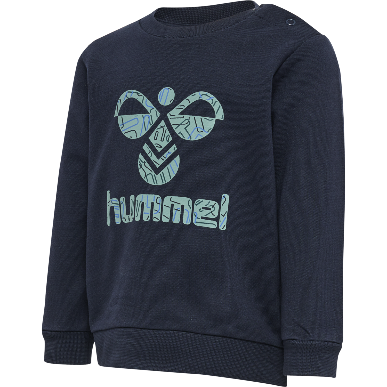 hmlLIME SWEATSHIRT, BLACK IRIS, packshot