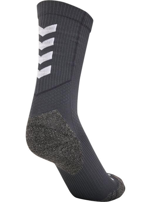 hmlPRO TRAINING SOCKS LOW, ASPHALT/WHITE, packshot