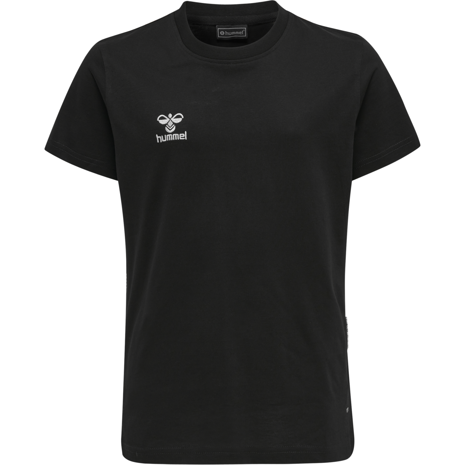 hmlMOVE GRID COTTON T-SHIRT S/S KID, BLACK, packshot