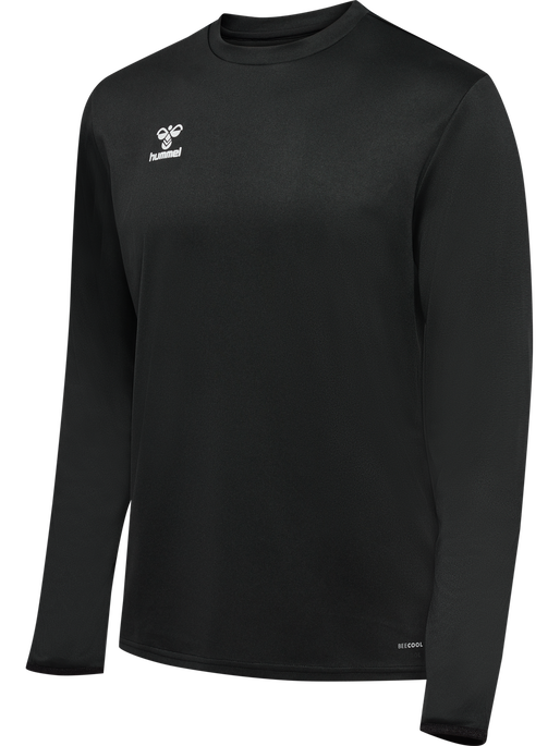 hmlESSENTIAL SWEATSHIRT, BLACK, packshot
