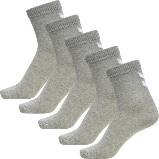 hmlMAKE MY DAY SOCK 5-PACK, GREY MELANGE, packshot
