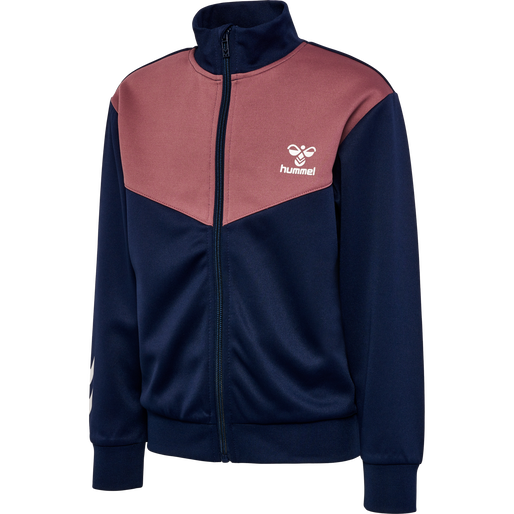 hmlMOLIN ZIP JACKET, BLACK IRIS/WISTFUL MAUVE, packshot