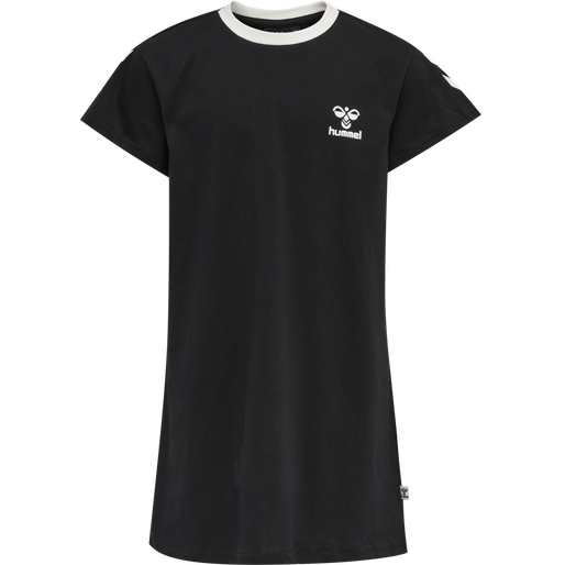 hmlMILLE T-SHIRT DRESS S/S, BLACK, packshot