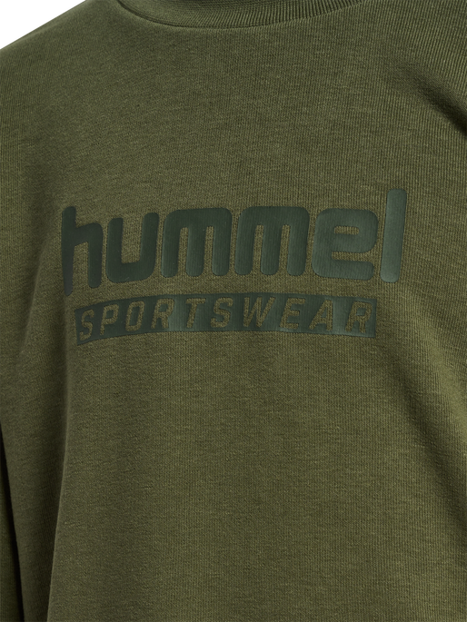 hmlJR BASE SWEATSHIRT, WINTER MOSS, packshot