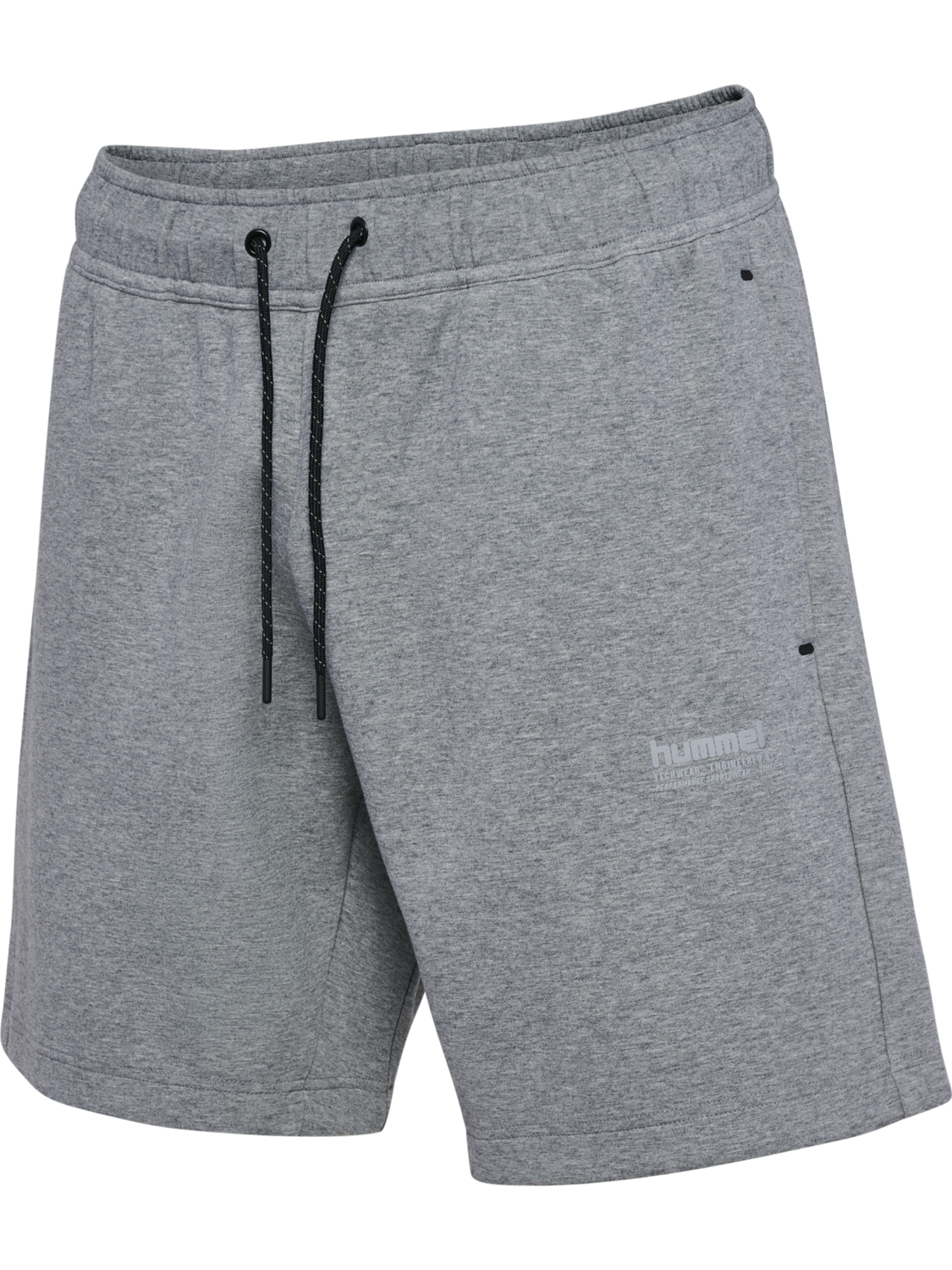 hmlTECH FLEECE SHORTS, GREY MELANGE, packshot