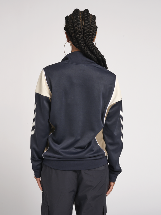hmlNICHLAS ZIP JACKET, DARK NAVY, model