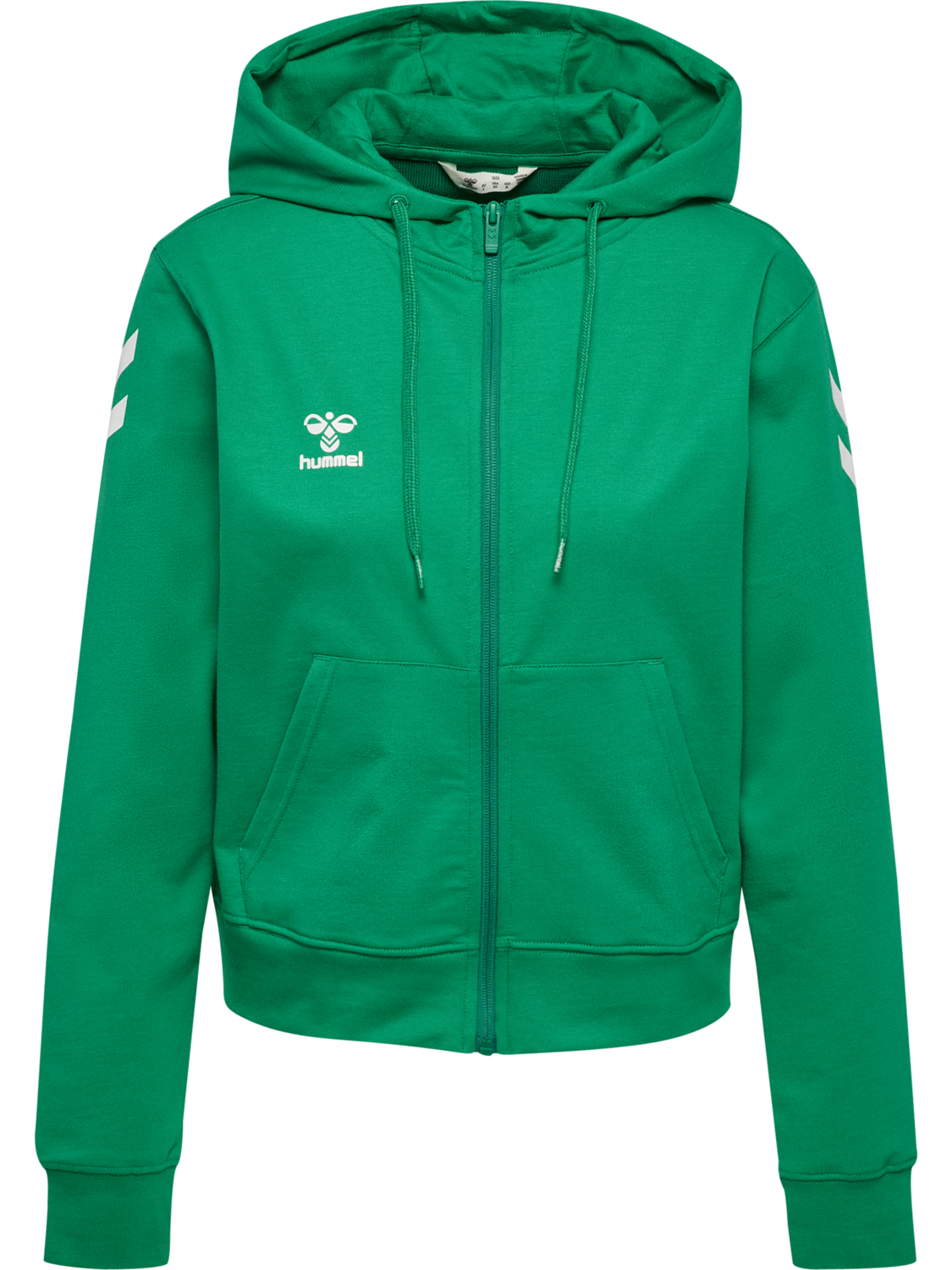 hmlGO 2.0 CHEVRON ZIP HOODIE WOMAN, JELLY BEAN, packshot