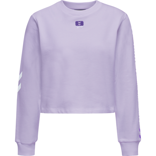 hummel LGC LULA CROPPED SWEATSHIRT PASTEL LILAC hummel