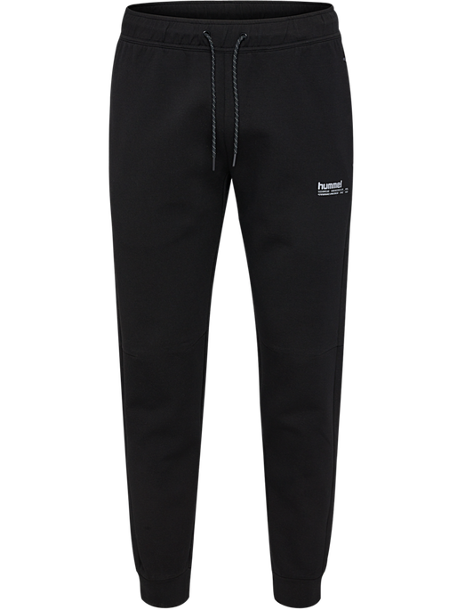 hmlTECH FLEECE REGULAR PANTS, BLACK, packshot