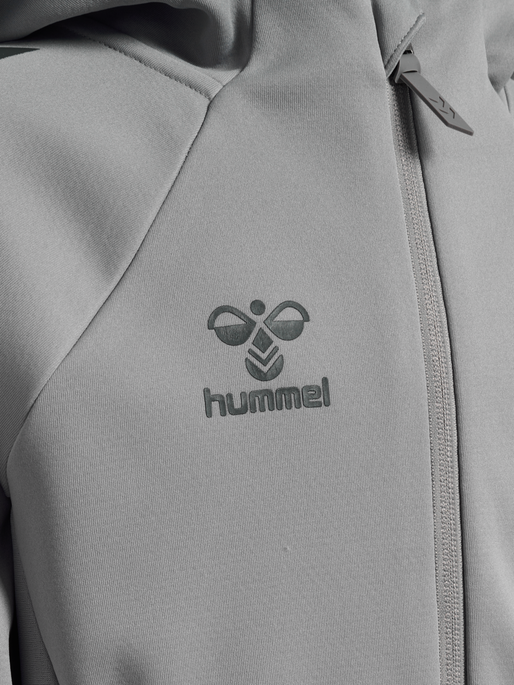 hmlCIMA 2.0 ZIP HOODIE KIDS, ALLOY, packshot