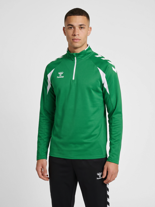 hmlCORE 2.0 HALF ZIP, JELLY BEAN/WHITE, model