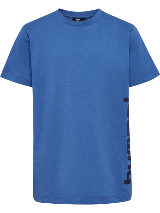 hmlPRINT T-SHIRT S/S, BRIGHT COBALT/BLACK IRIS, packshot
