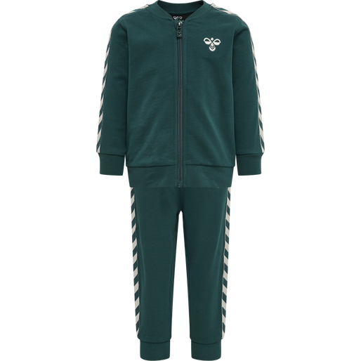 hmlBILLE TRACKSUIT, DEEP TEAL, packshot